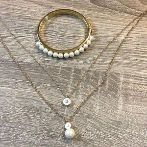Kate Spade Pearl necklace and bracelet